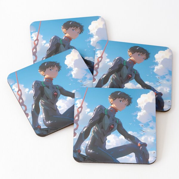 Item preview, Shinji Ikari Neon Genesis Evangelion Reflective Anime Calm Sky Atmosphere designed and sold by Tokyonomad.