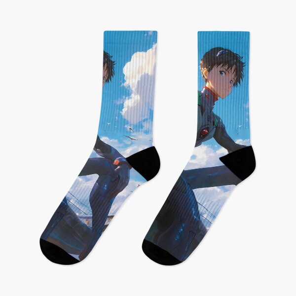 Item preview, Shinji Ikari Neon Genesis Evangelion Reflective Anime Calm Sky Atmosphere designed and sold by Tokyonomad.