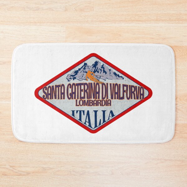 Item preview, Santa Caterina di Valfurva, Lombardia, Sondrio, Italy, Italia, Vintage skiing badge design designed and sold by Wanderful-roads.