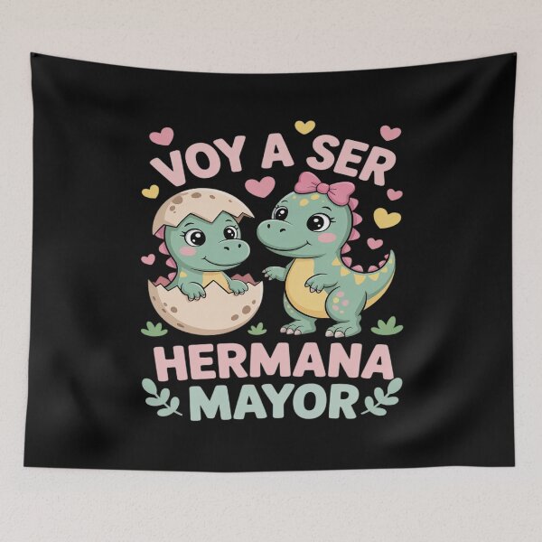 Item preview, Futura Hermana Mayor Dino Bebn Latina Nina Bonita designed and sold by FluoroWave.