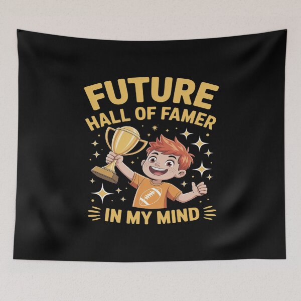 Item preview, Future Hall of Famer Football Humor Kid Trophy designed and sold by FluoroWave.