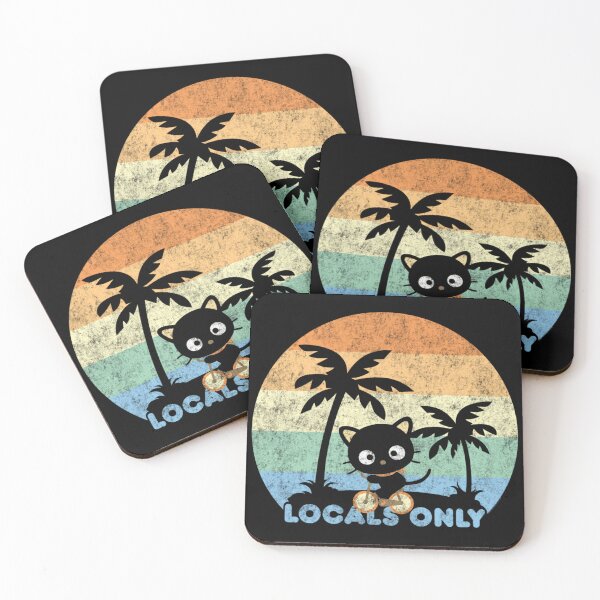 Item preview, Cute Black Cat Cycling Retro Sunset Local Only Illustration designed and sold by Nannythenimfa.