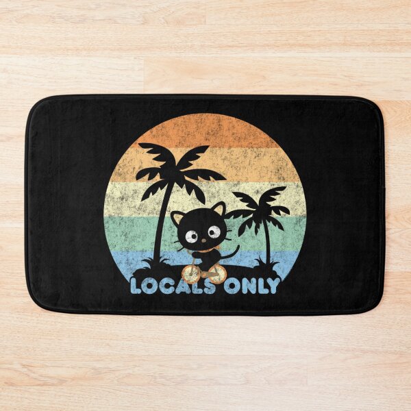Item preview, Cute Black Cat Cycling Retro Sunset Local Only Illustration designed and sold by Nannythenimfa.