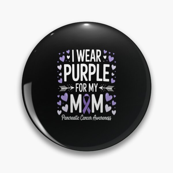 Item preview, I Wear Purple For My Mom Mother Pancreatic Cancer Awareness designed and sold by catsdothingz.