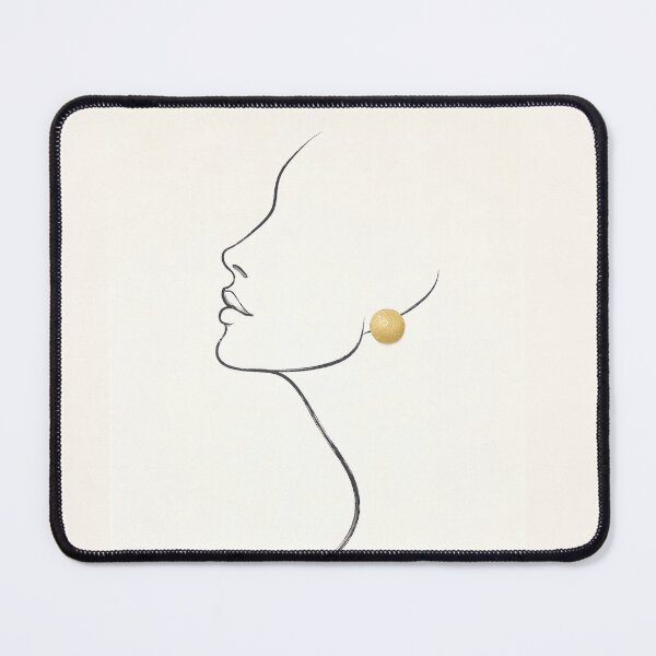 Item preview, Elegant Minimal Line Art with Gold Accent | Aesthetic Phone Case designed and sold by ChubbyGoong.