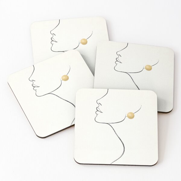 Item preview, Elegant Minimal Line Art with Gold Accent | Aesthetic Phone Case designed and sold by ChubbyGoong.
