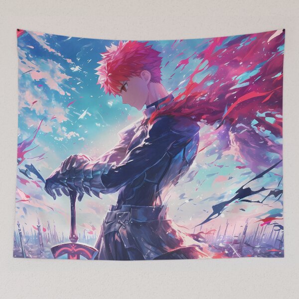 Item preview, Shirou Emiya Fate Stay Night Red Blade Anime Battle Dawn designed and sold by Tokyonomad.