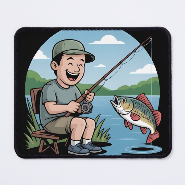 Item preview, Funny Feeder Fishing Catroon Angler Shirt designed and sold by Viktorio Art Shop.