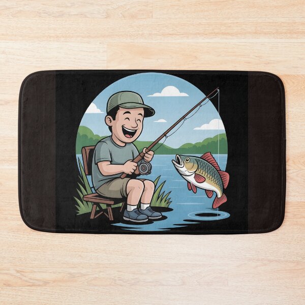 Item preview, Funny Feeder Fishing Catroon Angler Shirt designed and sold by Viktorio Art Shop.