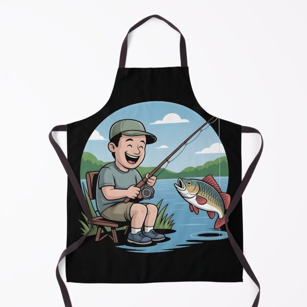 Item preview, Funny Feeder Fishing Catroon Angler Shirt designed and sold by Viktorio Art Shop.
