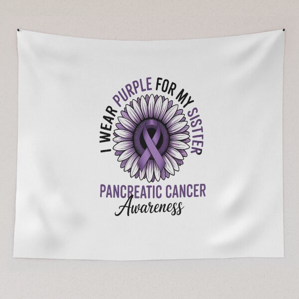 Item preview, I Wear Purple For My Sister Pancreatic Cancer Awareness designed and sold by catsdothingz.