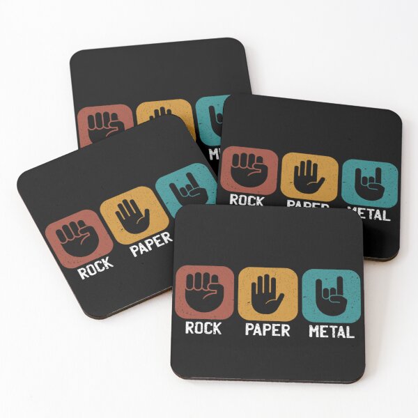 Item preview, Rock Paper Metal Funny Hand Gesture Minimal Icon Design designed and sold by Nannythenimfa.