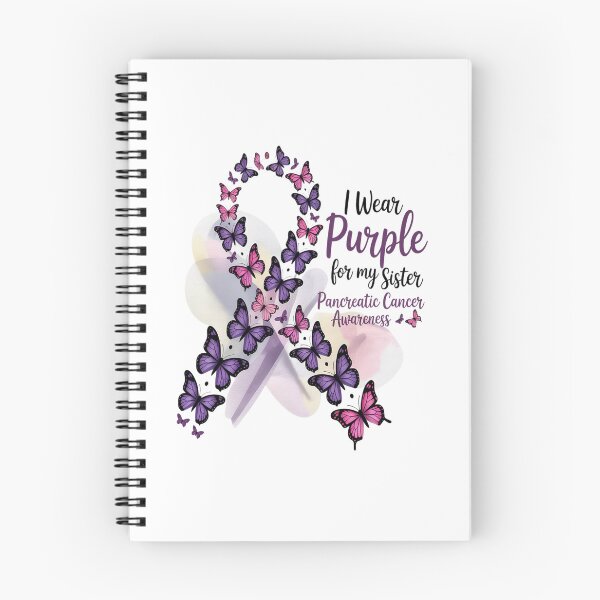 Item preview, I wear Purple for my Sister Pancreatic Cancer designed and sold by catsdothingz.