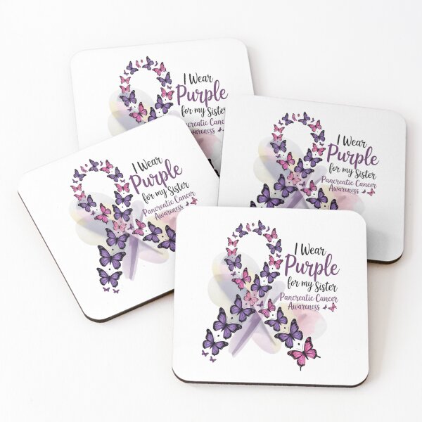 Item preview, I wear Purple for my Sister Pancreatic Cancer designed and sold by catsdothingz.