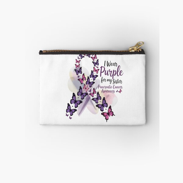 Item preview, I wear Purple for my Sister Pancreatic Cancer designed and sold by catsdothingz.