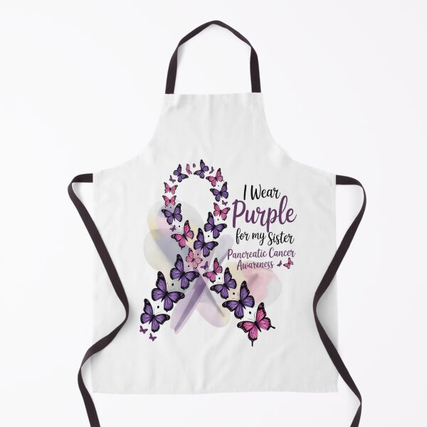 Item preview, I wear Purple for my Sister Pancreatic Cancer designed and sold by catsdothingz.
