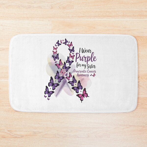 Item preview, I wear Purple for my Sister Pancreatic Cancer designed and sold by catsdothingz.