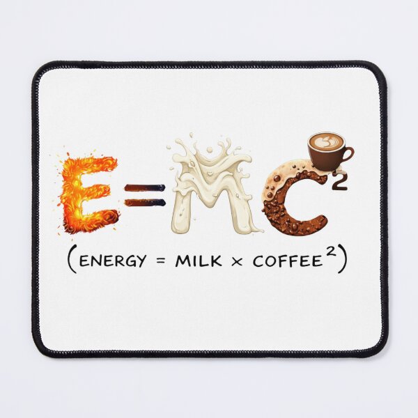 Item preview, E = MC² Coffee Energy Formula Funny Caffeine Design designed and sold by ByKubraArt.
