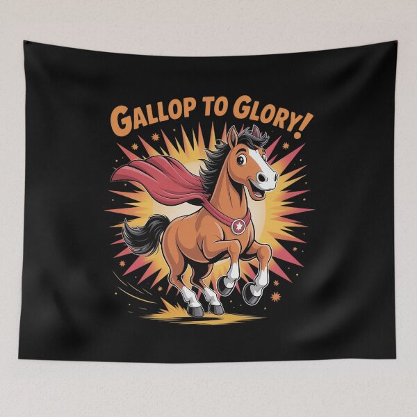 Item preview, Gallop to Glory Horse Superhero designed and sold by FluoroWave.