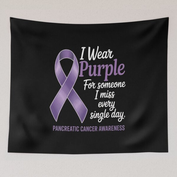 Item preview, I Wear Purple For Someone I Miss Pancreatic Cancer Awareness designed and sold by catsdothingz.
