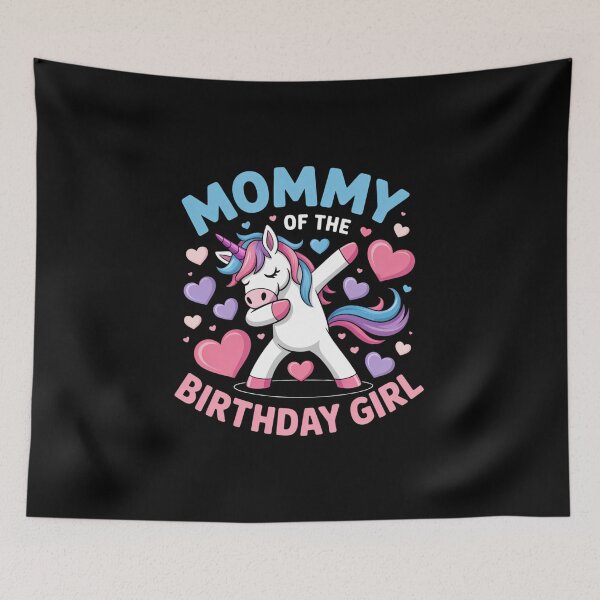 Item preview, Mommy of the Birthday Girl Flossing Unicorn Mom Mommy  designed and sold by IdunayaStore.