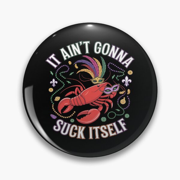 Item preview, It Ain’t Gonna Suck Itself Crawfish Jester Beads Mardi Gras  designed and sold by RoyTill0Art.