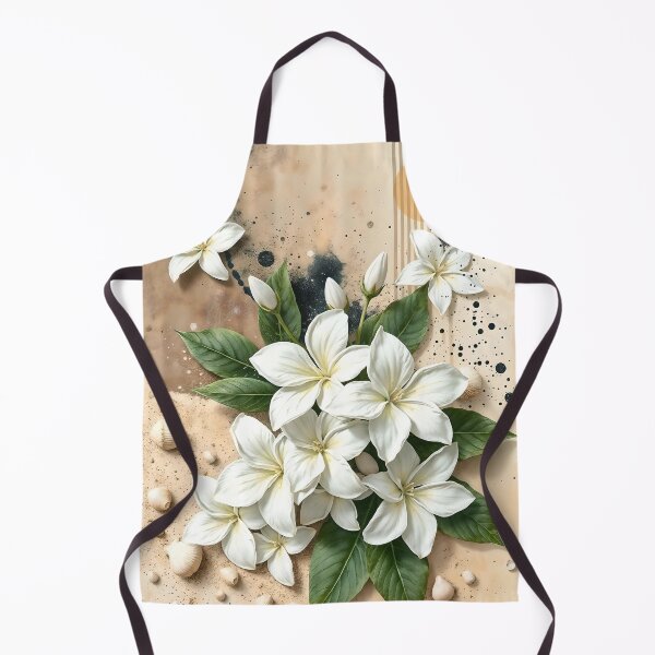 Item preview, Jasmine Flowers, Abstract Coastal Zen Artwork designed and sold by SolaoLab.