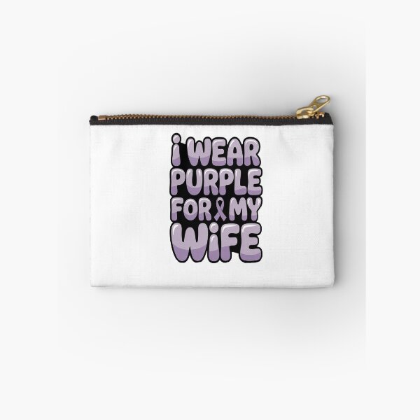 Item preview, I Wear Purple For My Wife Pancreatic Cancer Support Squad designed and sold by catsdothingz.