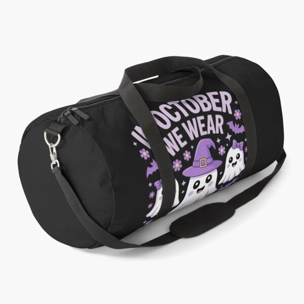 Item preview, In October We Wear Purple Domestic Violence Ghost Halloween designed and sold by Rackaam.