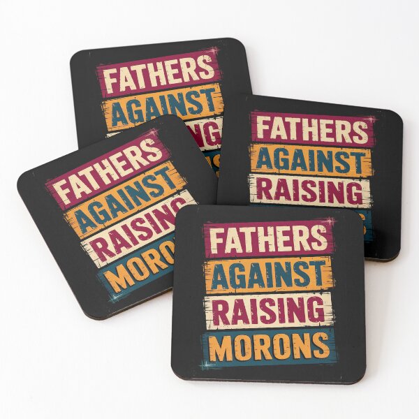 Item preview, Mens Fathers Against Raising Morons Funny Dad Joke Father's Day  designed and sold by RsFilsingerArt.