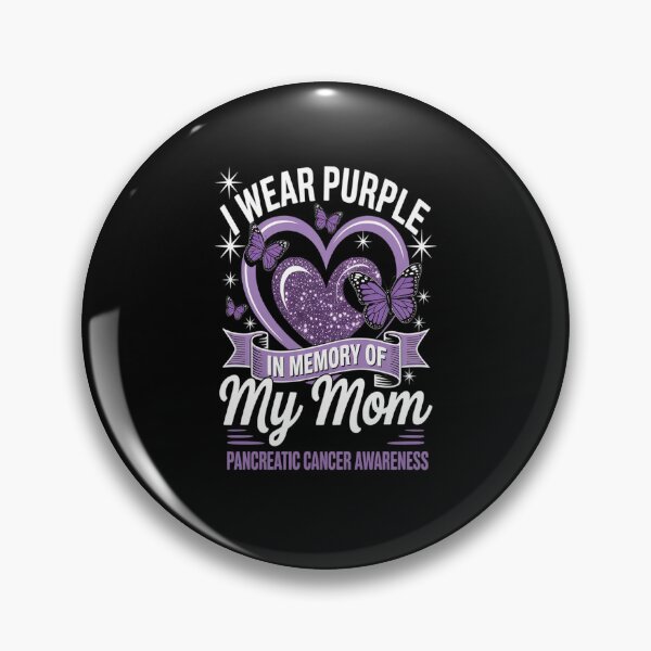 Item preview, I Wear Purple In Memory Of My Mom Pancreatic Cancer Ribbon designed and sold by catsdothingz.