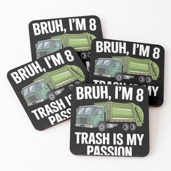 Item preview, Garbage Truck Bruh I'm 8 Year Old 8th Birthday designed and sold by FluoroWave.