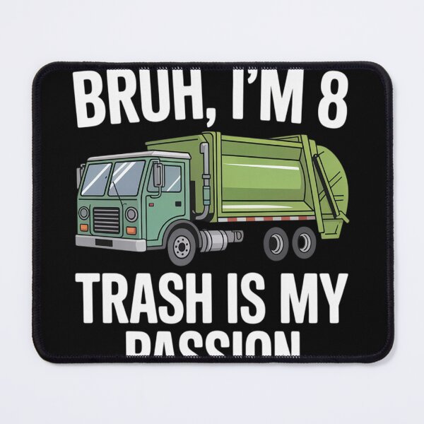 Item preview, Garbage Truck Bruh I'm 8 Year Old 8th Birthday designed and sold by FluoroWave.