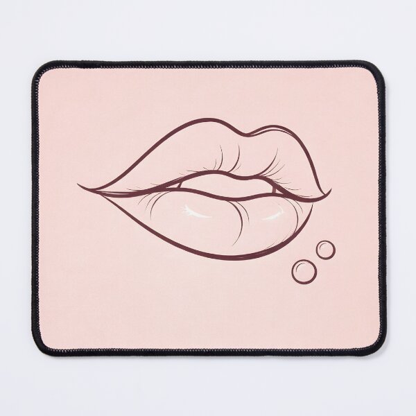 Item preview, Sensual Burgundy Lips Line Art | Minimal Aesthetic Phone Case designed and sold by ChubbyGoong.