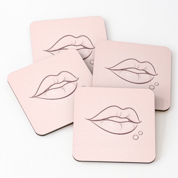 Item preview, Sensual Burgundy Lips Line Art | Minimal Aesthetic Phone Case designed and sold by ChubbyGoong.
