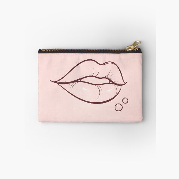 Aperçu de l'œuvre Illustration minimaliste de lèvres bordeaux sensuelles | Coque de téléphone au design minimaliste créée et vendue par ChubbyGoong.