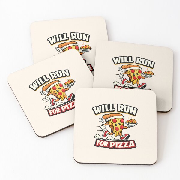 Item preview, Will Run for Pizza designed and sold by musthavewords.