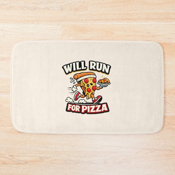 Item preview, Will Run for Pizza designed and sold by musthavewords.