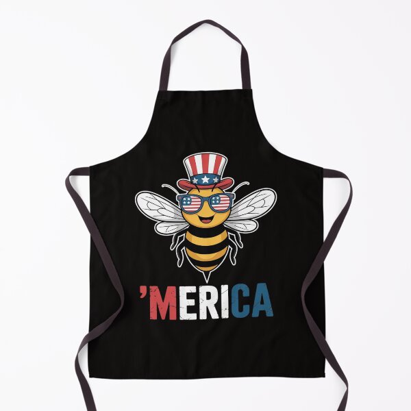 Item preview, Merica Bee Patriotic 4th of July Beekeeper designed and sold by ForestMmost.