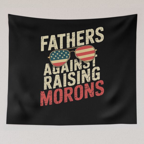 Item preview, Mens Fathers Against Raising Morons Patriotic Dad Humor Dad Joke5  designed and sold by RsFilsingerArt.
