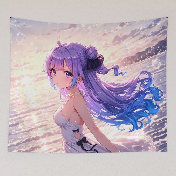 Item preview, Anime Unicorn Azur Lane Girl Gazing at Sparkling Sea Horizon designed and sold by Tokyonomad.
