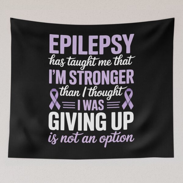 Item preview, Epilepsy Warrior Purple Ribbon Epilepsy Awareness designed and sold by EllenJast.