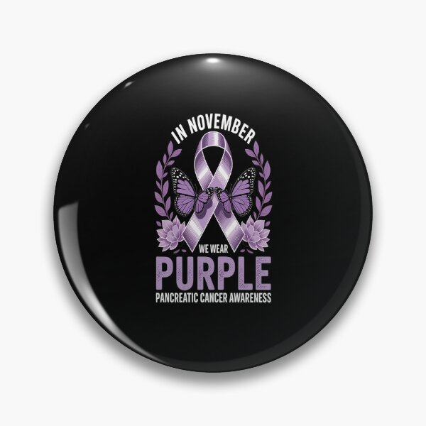 Item preview, In November We Wear Purple Pancreatic Cancer Awareness Month designed and sold by catsdothingz.