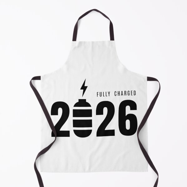 Item preview, Fully Charged 2026 White T-Shirt – Minimal New Year Energy Design designed and sold by PixelPlush.