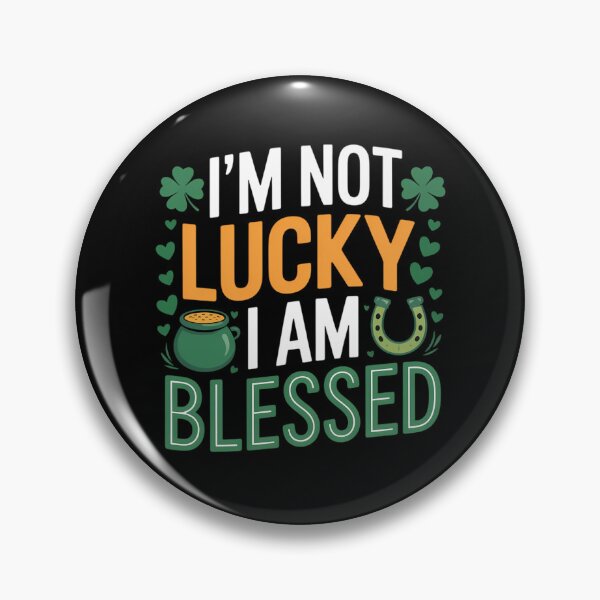 Item preview, Christian Jesus St Patricks Day I'm Not Lucky I'm Blessed designed and sold by EllenJast.