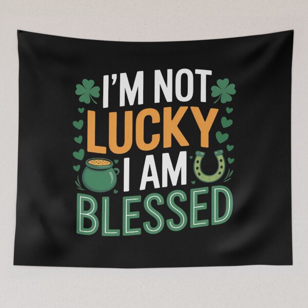 Item preview, Christian Jesus St Patricks Day I'm Not Lucky I'm Blessed designed and sold by EllenJast.