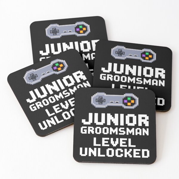 Item preview, Junior Groomsman Level Unlocked Wedding Party Video Gamer  designed and sold by RoyTill0Art.