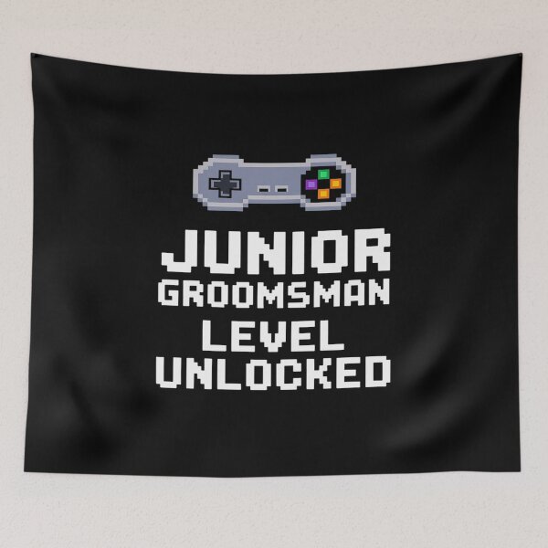 Item preview, Junior Groomsman Level Unlocked Wedding Party Video Gamer  designed and sold by RoyTill0Art.