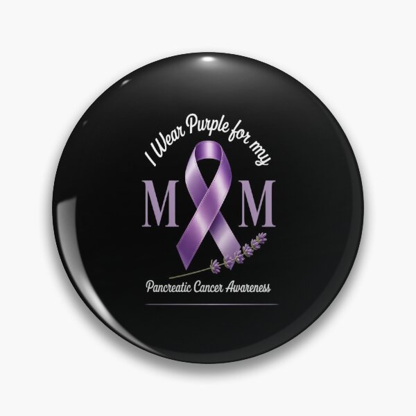 Item preview, Mom Cancer Warrior Purple Ribbon Pancreatic Cancer Awareness designed and sold by catsdothingz.