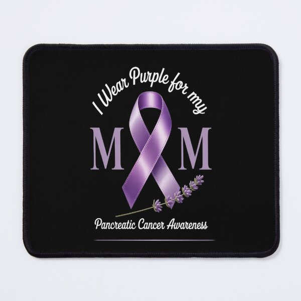 Item preview, Mom Cancer Warrior Purple Ribbon Pancreatic Cancer Awareness designed and sold by catsdothingz.